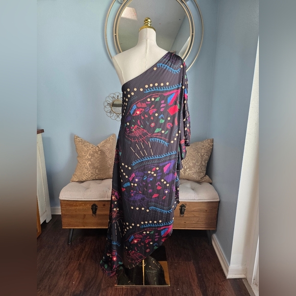 Hutch One Shoulder Pleated Dress - Picture 5 of 9